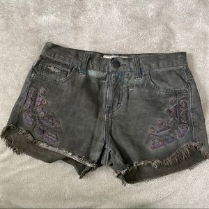 Free People “Tulum” Embroidered Shorts